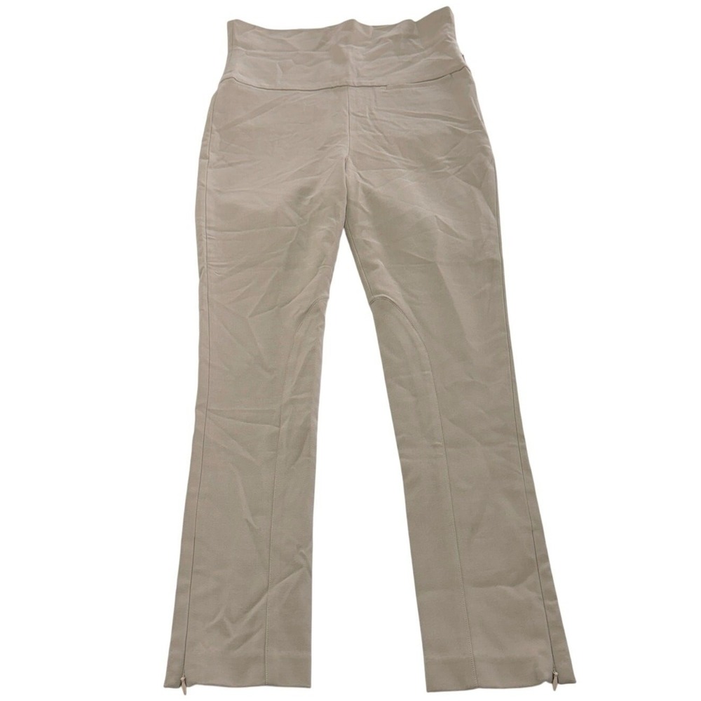 Becken Pants Women‎ 6 Tan High Rise Ankle Zip Equestrian Breeches Slim